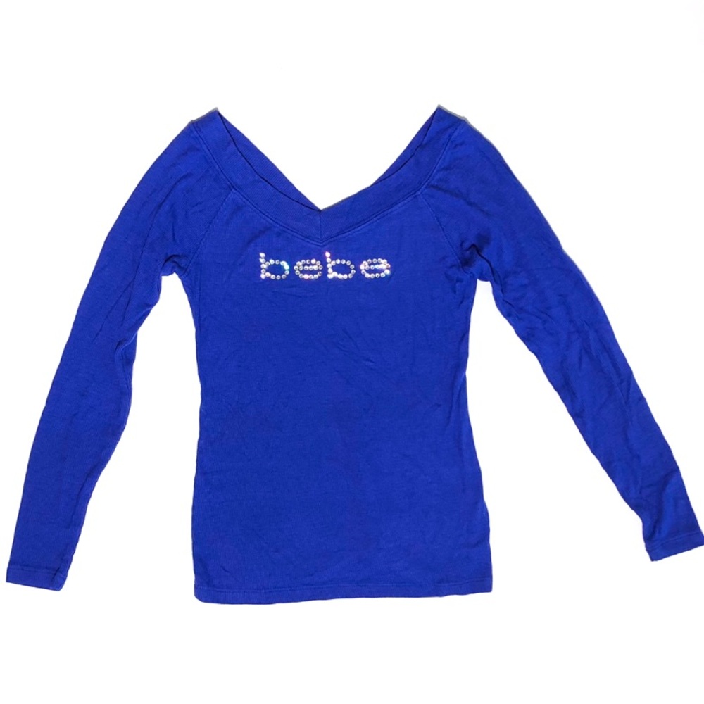 BeBe rhinestone long sleeve